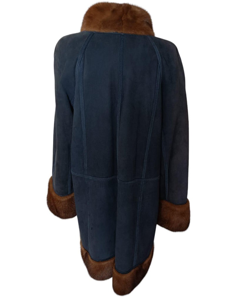 Brand New Mink Fur Coat reversible size 10 (M) ~no duties