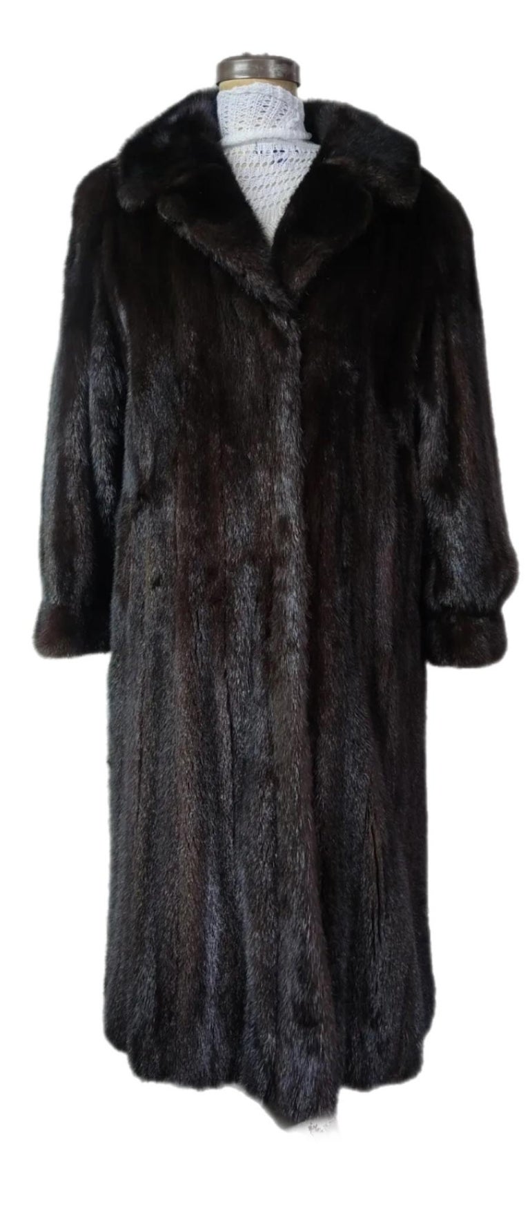Princess natural Ranch Mink Fur Coat 10/M ~no duties