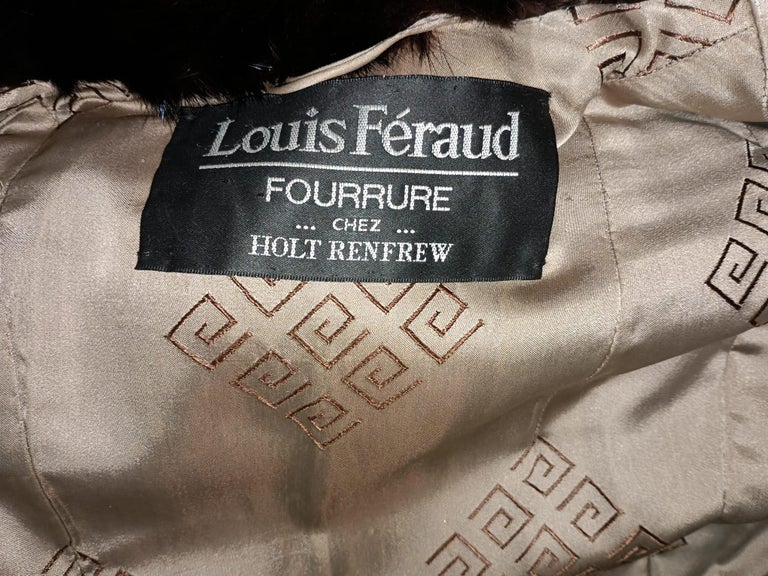 Louis Feraud Mink Fur Coat size 12-14 ~no duties