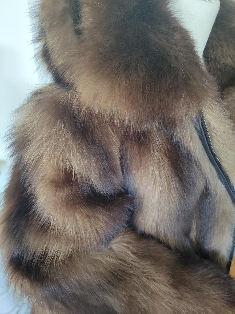Wolverine fur Fur bomber Coat 44-46 men's L ~no duties