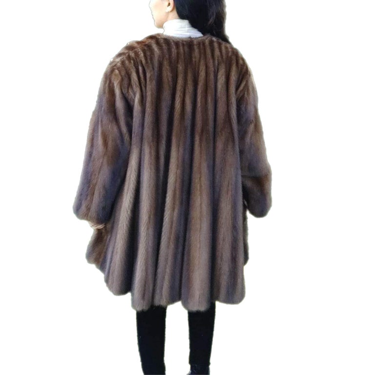 Birger Christensen Demi Buff Wide Sweep Mink Fur Coat (24/XXL) ~no duties