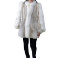 Sheared Beaver Fur Coat with Fur Trim (Size 8-M) ~no duties