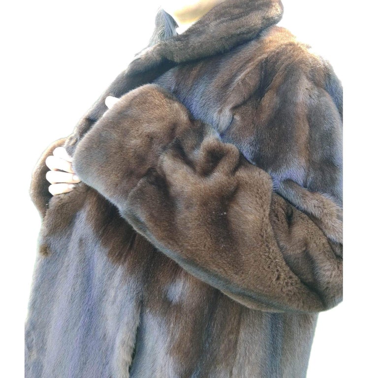Brand New sheared Mink Fur Coat reversible size 10 (M) ~no duties