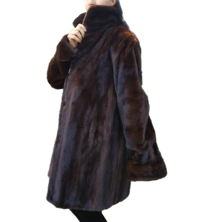 Brand New sheared Mink Fur Coat reversible size 10 (M) ~no duties