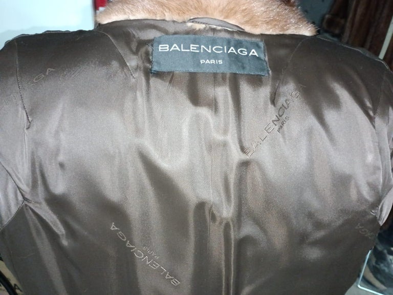 Brand new Balenciaga Demi Buff Mink Fur Coat (12-M) ~no duties