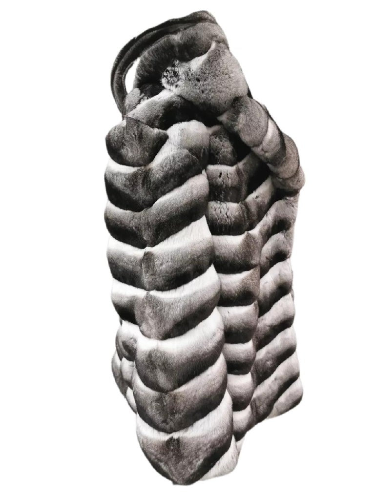 Brand new Unisex Chinchilla Fur Coat 24 2XL ~no duties
