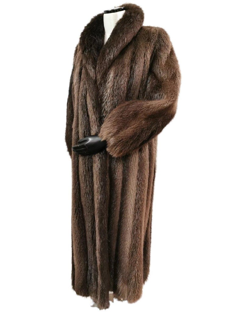 Brand new Birger christensen beaver fur coat size 14 ~no duties