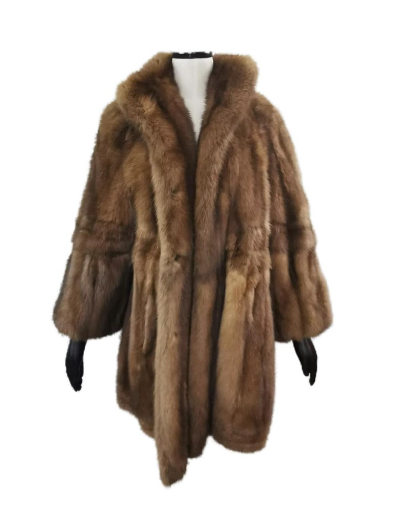 Brand New Sable Fur Coat (Size 20-22 XXL) ~no duties