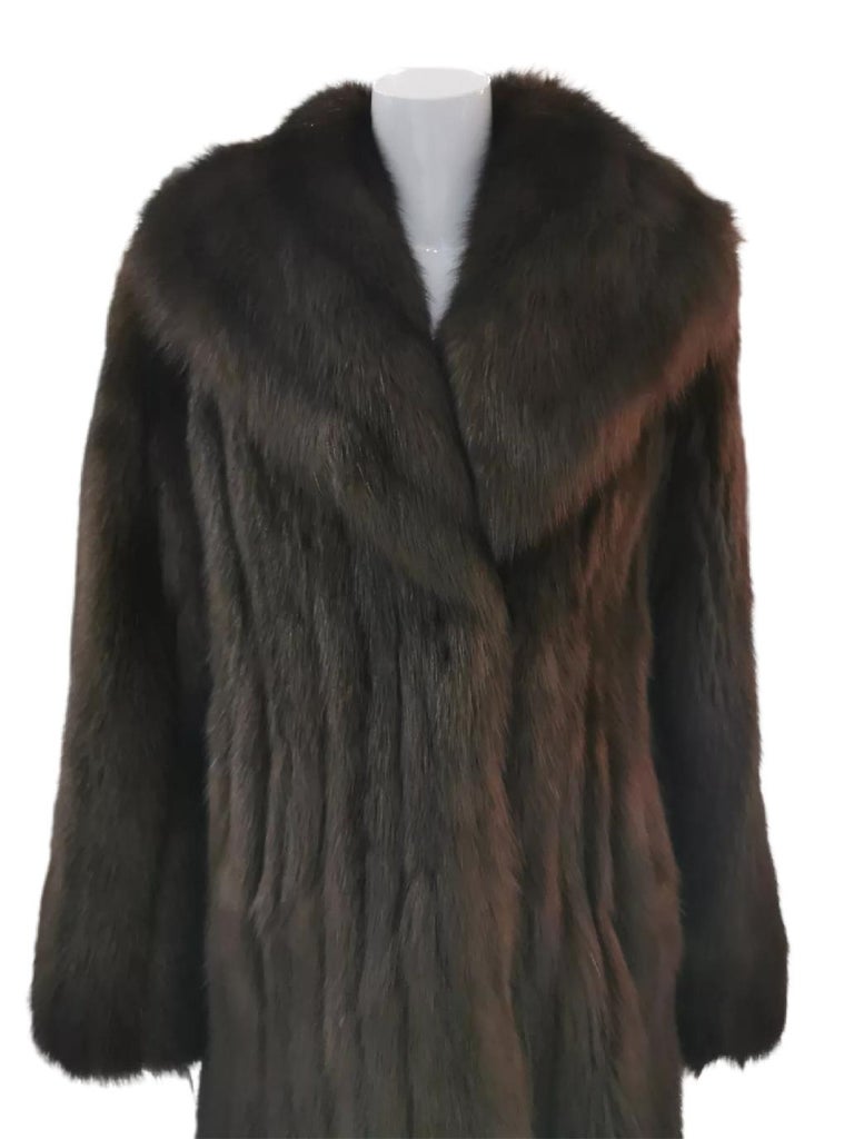 Louis Féraud Barguzin Russian Sable Fur Coat (Size 8-M) ~no duties