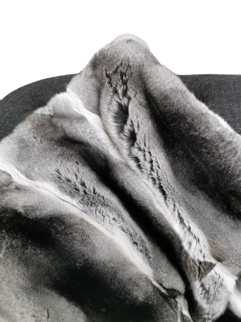 Brand New Chinchilla Fur Blanket (Size 40"x60") ~no duties