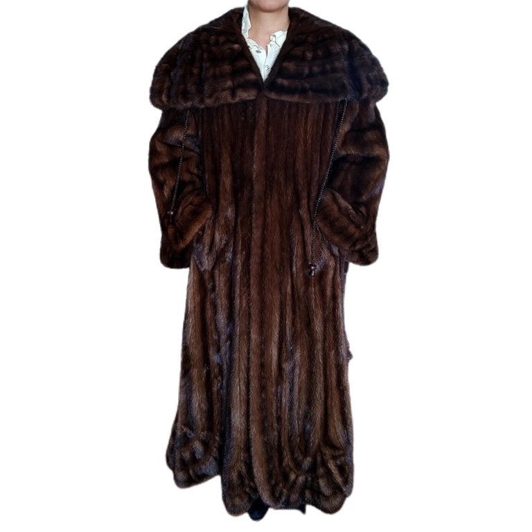 Brand New showroom Demi Buff Mink Fur Swing Coat (Size 24 2XL) ~no duties