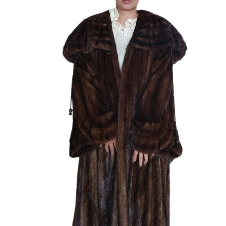 Brand New showroom Demi Buff Mink Fur Swing Coat (Size 24 2XL) ~no duties