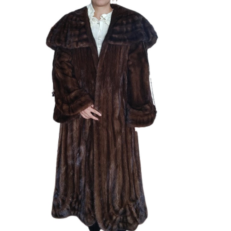 Brand New showroom Demi Buff Mink Fur Swing Coat (Size 24 2XL) ~no duties