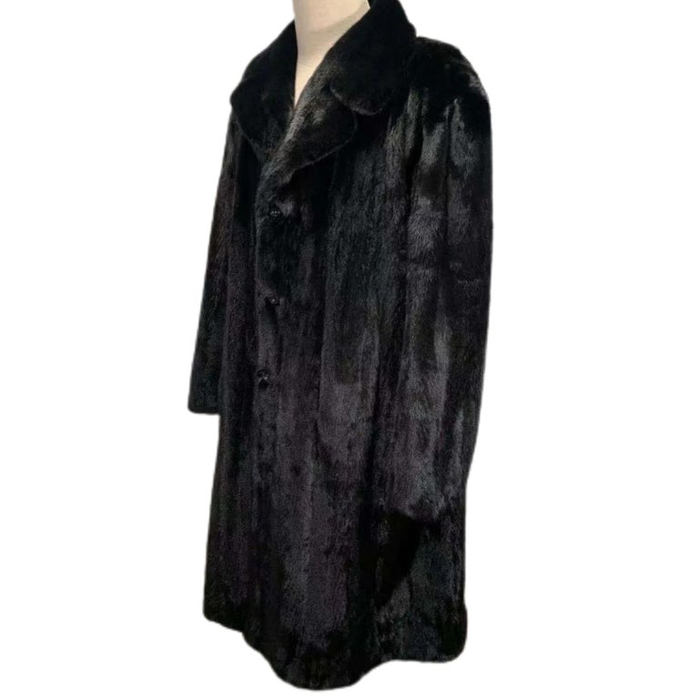 Brand new Big Tall Blackglama Men's mink fur coat parka jacket size 2 XL