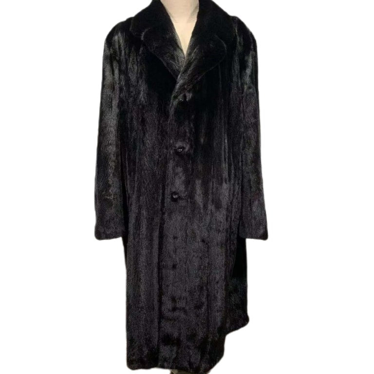 Brand new Big Tall Blackglama Men's mink fur coat parka jacket size 2 XL