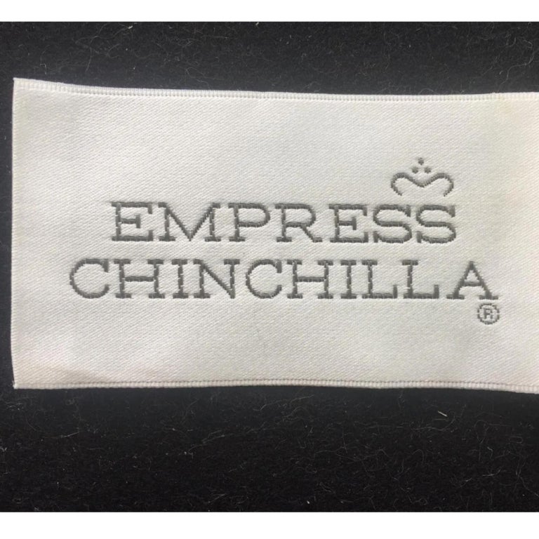 Brand new Big Tall Chinchilla empress Men's black mink fur coat size 2 XL