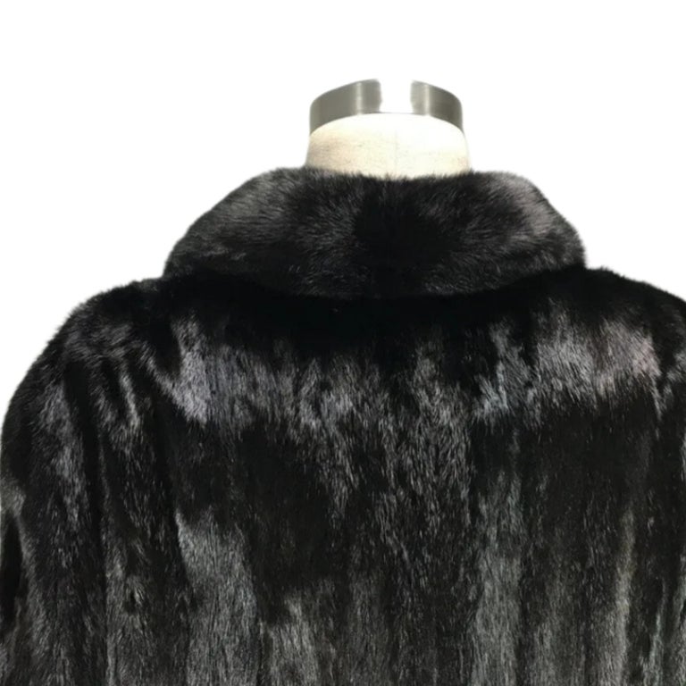 Brand new Big Tall Blackglama Men's mink fur coat bomber jacket size 2 XL