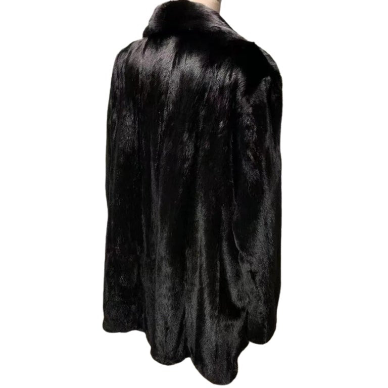 Brand new Big Tall Blackglama Men's mink fur coat parka jacket size 2 XL
