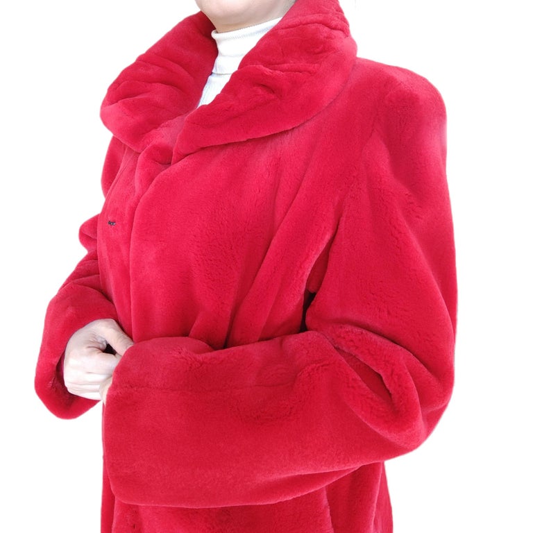 Brand New Birger Christensen Sheared Mink Fur Coat (Size-12/M)