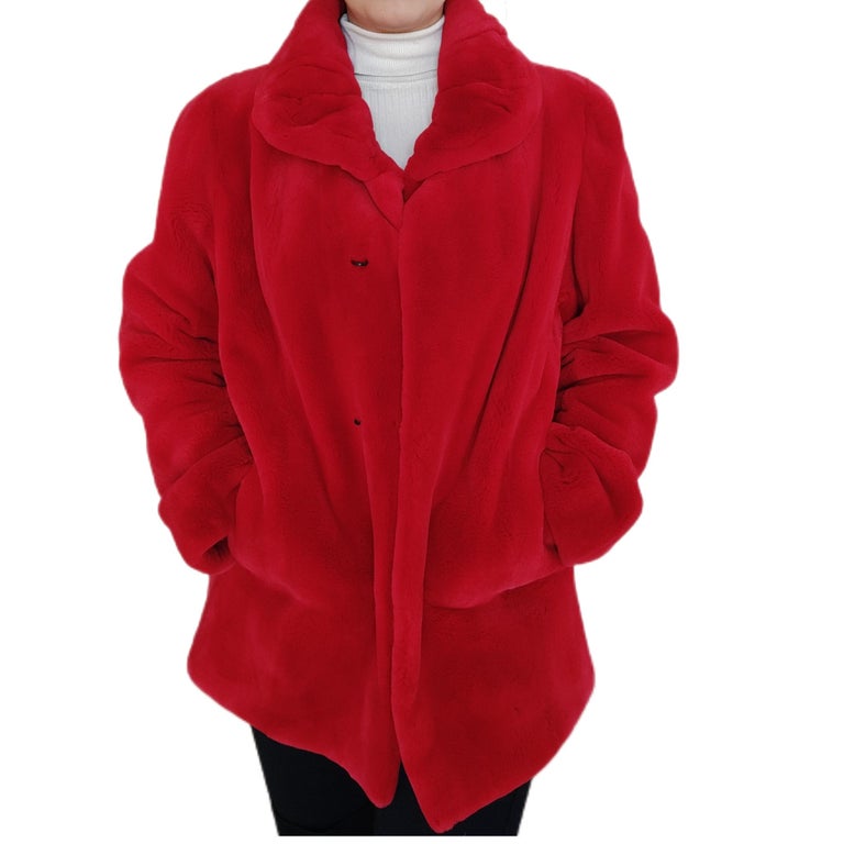 Brand New Birger Christensen Sheared Mink Fur Coat (Size-12/M)