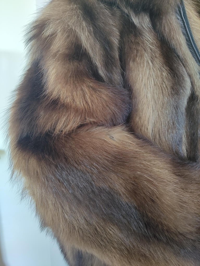 Wolverine fur Fur bomber Coat 44-46 men's L ~no duties