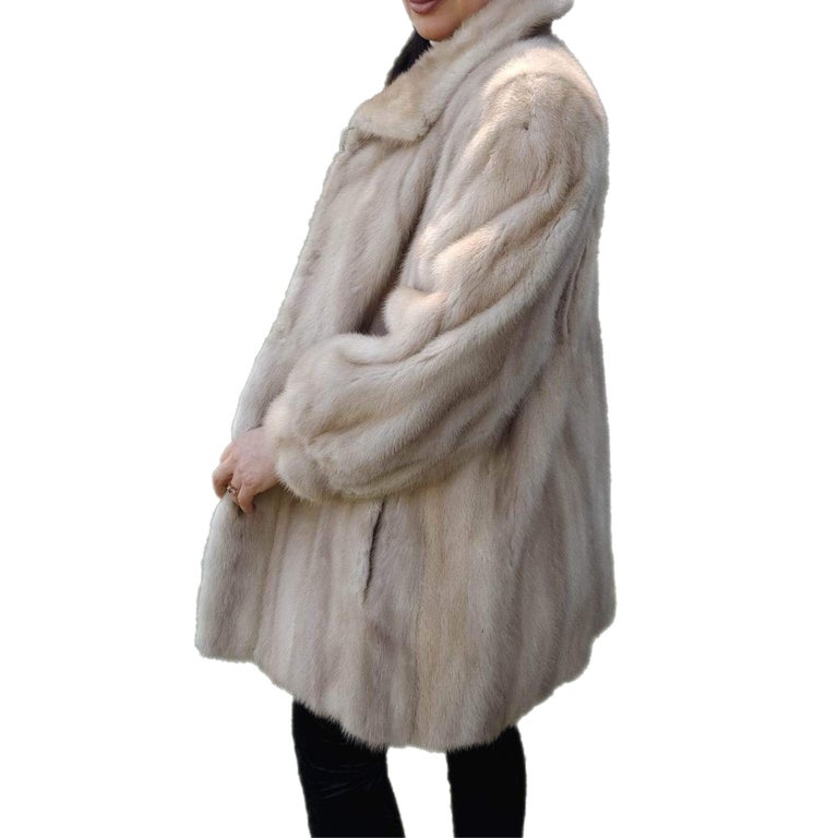 ~Unused Blush Pastel Mink Fur Coat (Size 12 - L) ~no duties