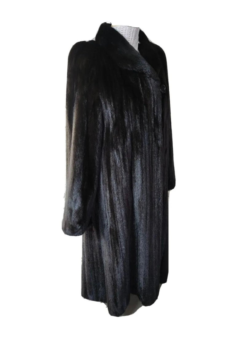 Birger Christensen Ranch Female Mink Fur Trench Coat (Size 14-16 M/L) ~no duties