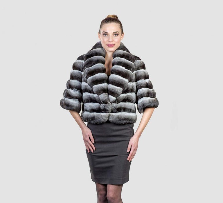 Brand new chinchilla fur coat size M ~no duties