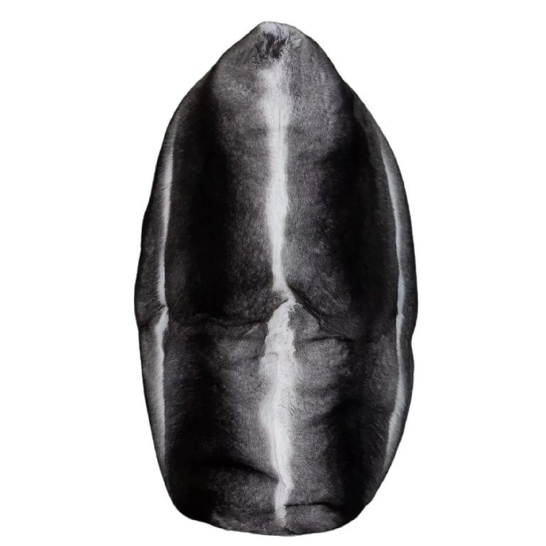 Brand New Black Velvet Chinchilla Fur Pillows (12"x12") ~no duties