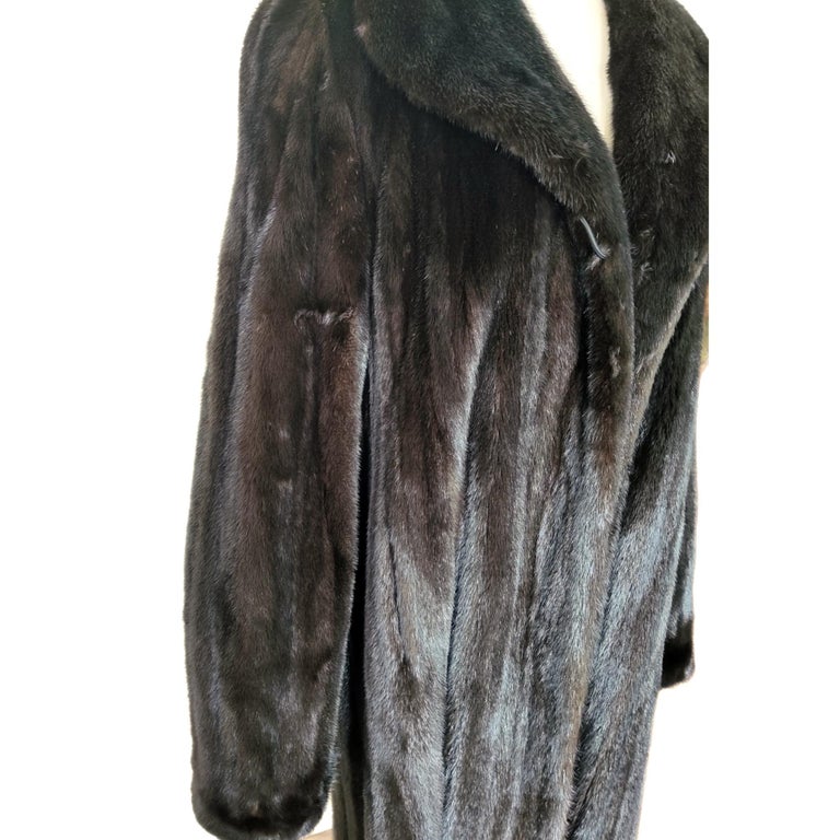 Birger Christensen Ranch Female Mink Fur Trench Coat (Size 14-16 M/L) ~no duties
