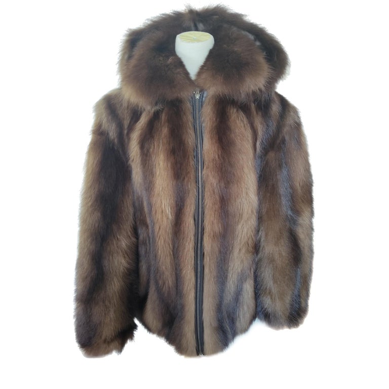 Wolverine fur Fur bomber Coat 44-46 men's L ~no duties