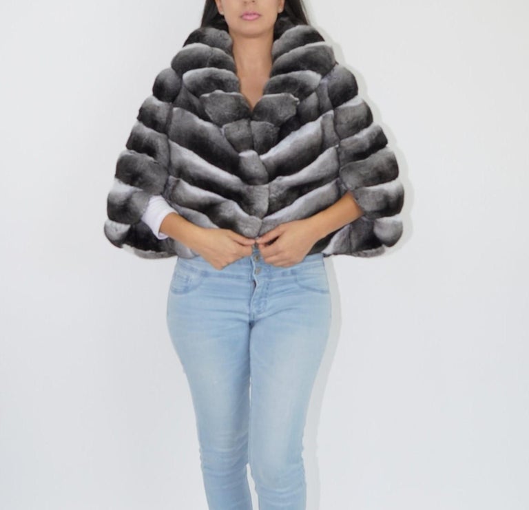Brand new european chinchilla fur size M ~no duties