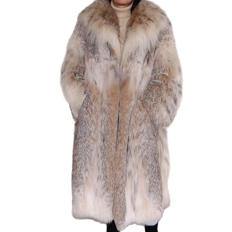 Brand new lightweight lynx fur coat size 12-14 ~no duties