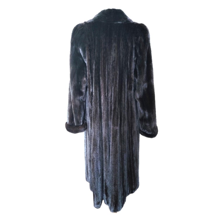 Birger Christensen Ranch Female Mink Fur Trench Coat (Size 14-16 M/L) ~no duties