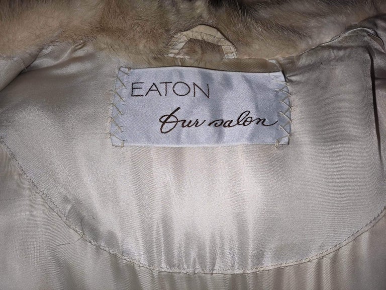 ~Custom made Blush Pastel Mink Fur Coat (Size 12 - L) ~no duties