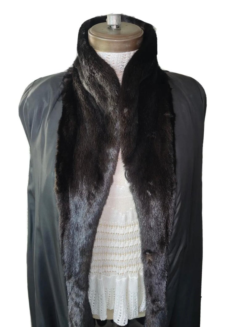 Birger Christensen Ranch Female Mink Fur Trench Coat (Size 14-16 M/L) ~no duties