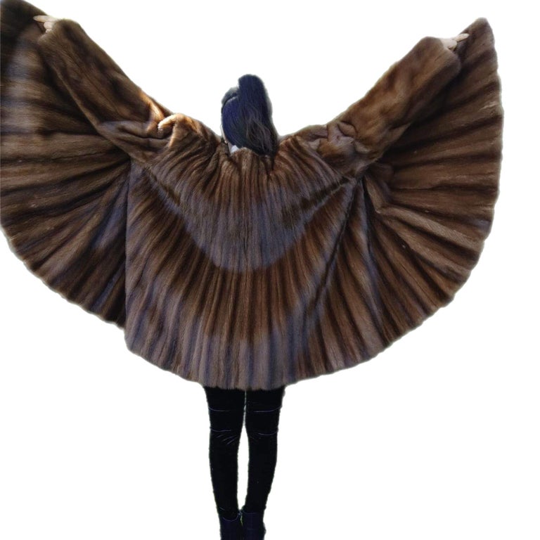 Birger Christensen Demi Buff Wide Sweep Mink Fur Coat (24/XXL) ~no duties
