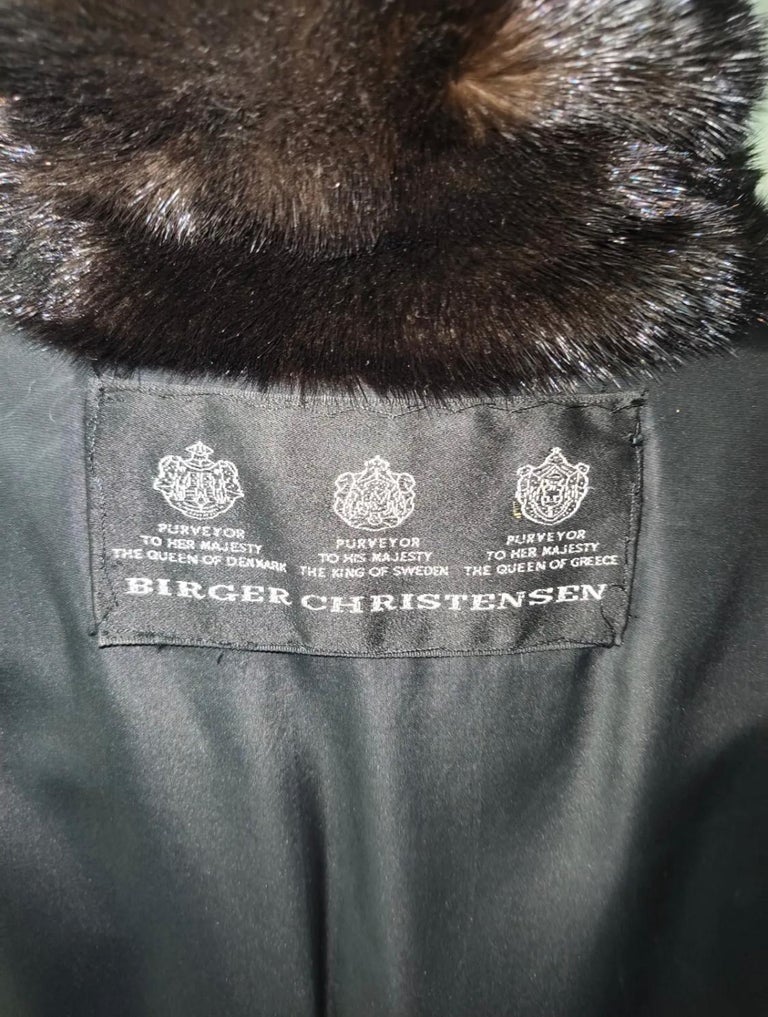 Birger Christensen Ranch Female Mink Fur Trench Coat (Size 14-16 M/L) ~no duties