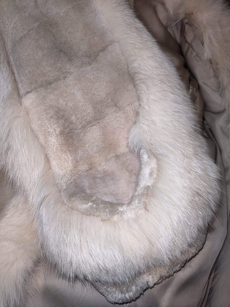 Sheared Beaver Fur Coat with Fur Trim (Size 8-M) ~no duties