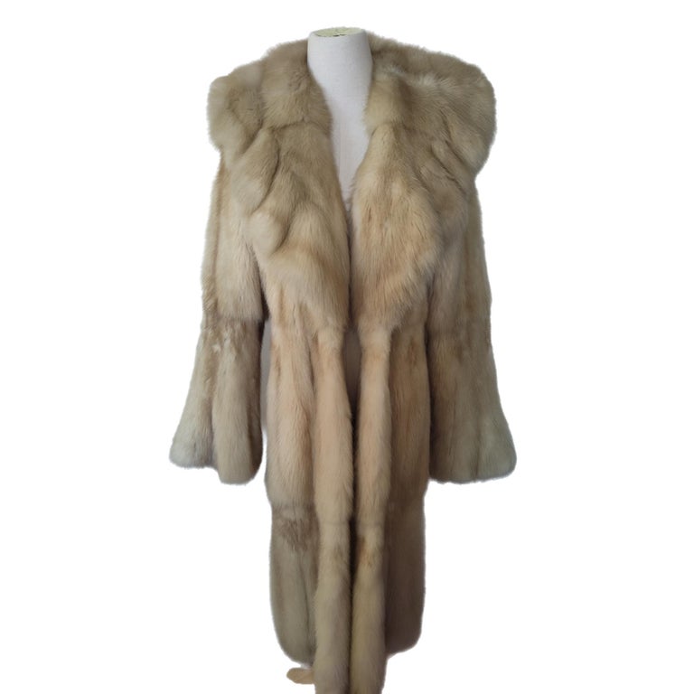Brand new Bisang Golden sable Fur Coat (Size 10/ M) 45000$ ~no duties