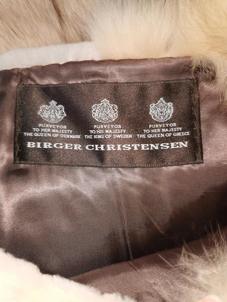 Brand New Birger Christensen Sheared Mink and Fox Fur Sweater coat (Size 10 -M)