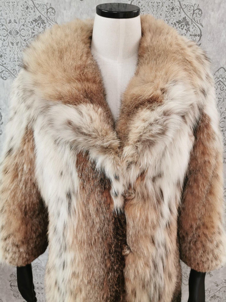 Lynx bob cat fur coat size 6 ~no duties