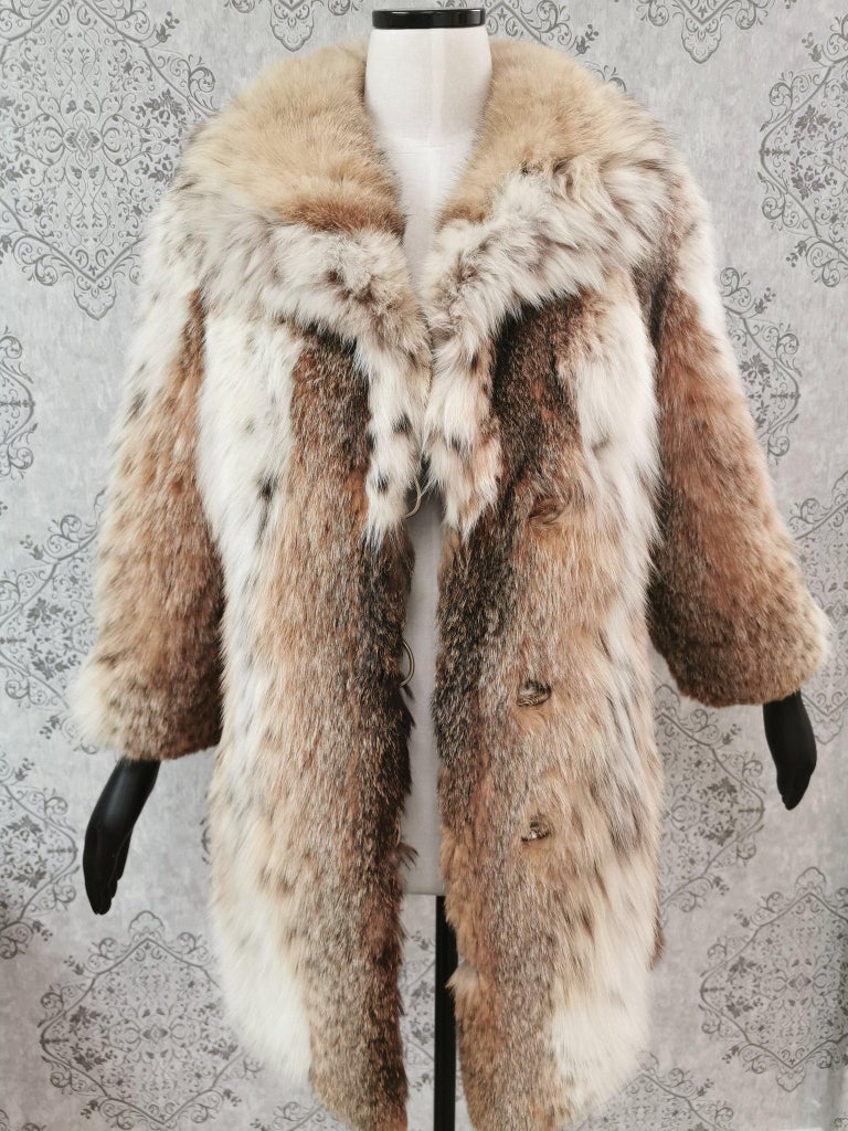 Lynx bob cat fur coat size 6 ~no duties