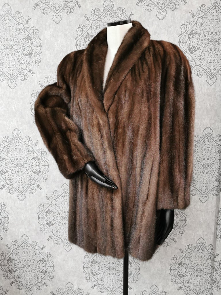 Donna Karan New York Demi Buff Mink Fur Coat (Size 12) ~no duties