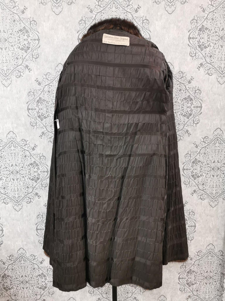 Christian dior / Holt renfrew mink fur coat size 6 ~no duties