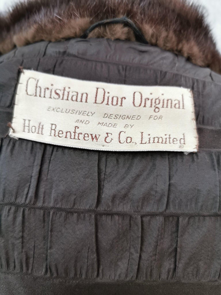 Christian dior / Holt renfrew mink fur coat size 6 ~no duties