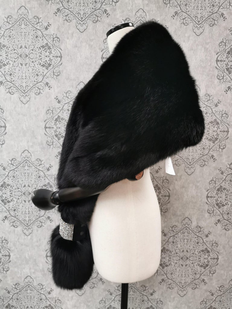 Brand New Holt Renfrew Fox Fur Cape Shrug Stole ~no duties