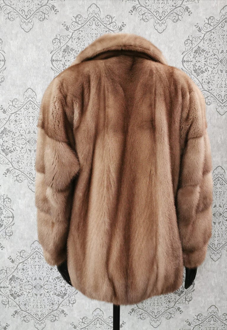 Brand New Pastel Mink Fur Women's Bomber Jacket (Size 14 - L) ~no duties