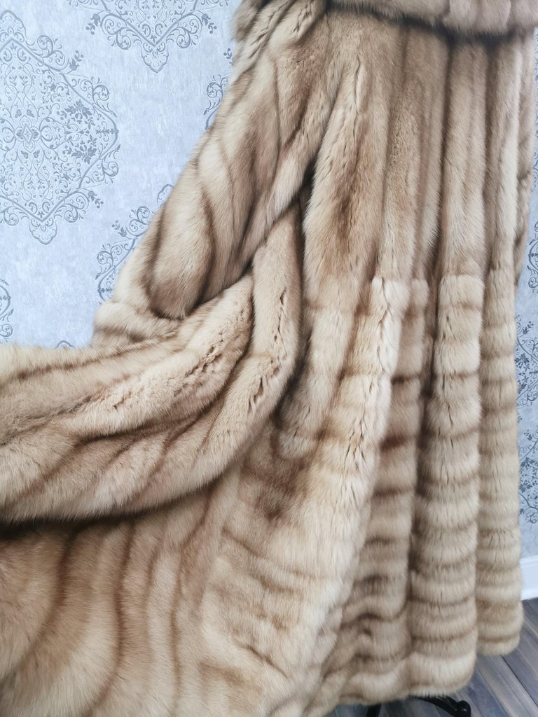Golden sable Fur Stroller Coat (Size 14/ Large) Brand New ~no duties