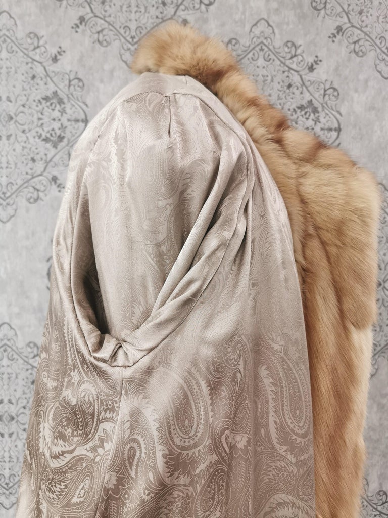 Golden sable Fur Stroller Coat (Size 14/ Large) Brand New ~no duties